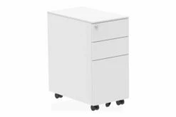 Vitali Under Desk Steel Slimline Mobile Pedestal