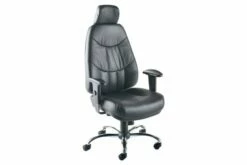 Nive High Back Leather Operator Chair With Headrest