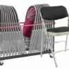 All Steel Upholstered Folding Chair Bundle Deal (20 Chairs & 1 Trolley)