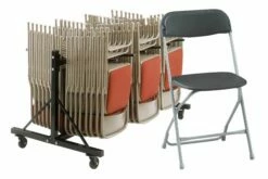 Lightweight Folding Chair Bundle Deal (96 Chairs & 1 Trolley)