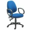 Orchid High Back Lumbar Pump Operator Chair With Fixed Arms