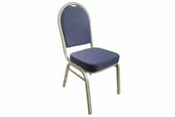Murad Steel Framed Stacking Banquet Chair (Silver Frame)
