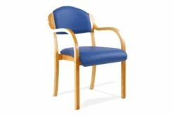 Verve Vinyl Stacking Armchairs (Blue)