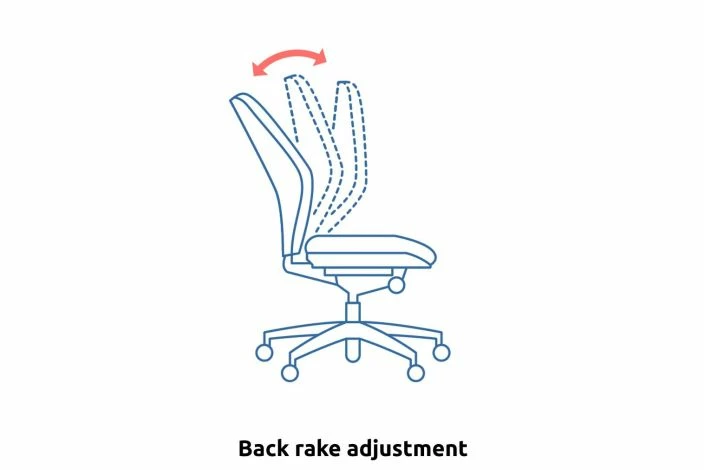 Isla High Back Fabric Operator Chair Folding Arms (Blue) - Image 3