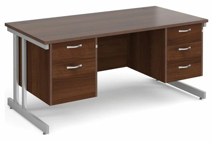 Tully II Rectangular Desk 2+3 Drawers - Image 4