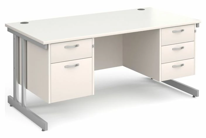 Tully II Rectangular Desk 2+3 Drawers - Image 5