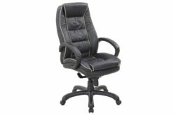 Ranna Leather Faced Executive Chair (Black)
