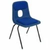 Hille E Series Chair With Upholstered Seat And Back