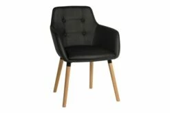 Puglia Polyurethane Breakout Chairs (Black)