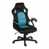 Torance High Back Polyurethane Gaming Chair (Black/Blue)