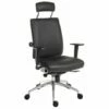 Baron Deluxe 24 Hour High Back Polyurethane Operator With Headrest (Chrome Frame)