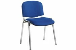 Pack Of 4 Chrome Frame Stacking Conference Chairs