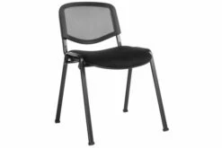 Pack Of 4 Mesh Back Stacking Conference Chairs