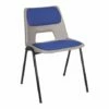 Educate Polypropylene Stacking Classroom Chairs With Seat & Back Pad