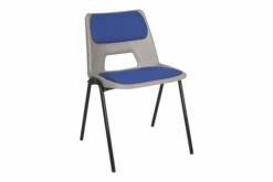Educate Polypropylene Stacking Classroom Chairs With Seat & Back Pad