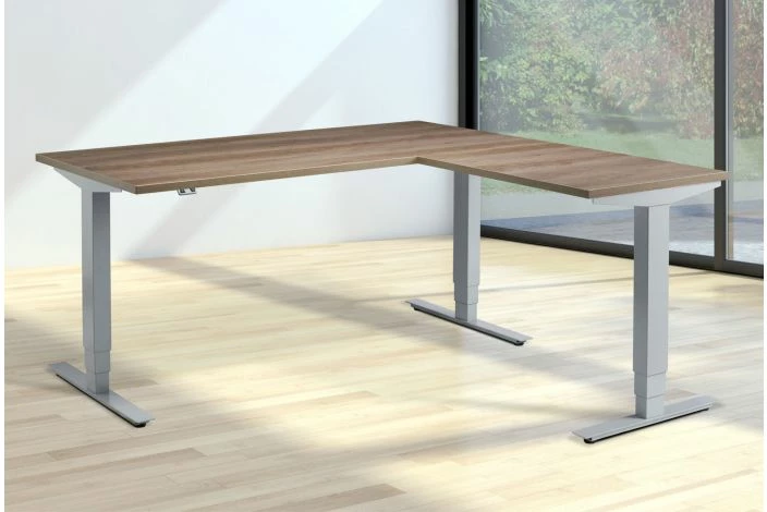 Bailey Triple Motor Height Adjustable Corner Desks - Image 2