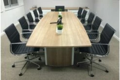Balmoral Large Barrel Shaped Boardroom Table