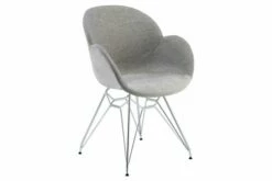 Ambrose Armchair With 4 Chrome Legs