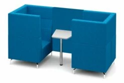 Plato Fabric 2 Person Meeting Booth