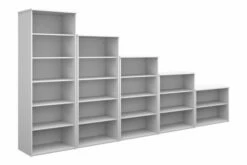 All White Premium Bookcases