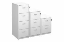 All White Premium Filing Cabinets