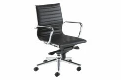Argens Medium Back Leather Faced Executive Chair