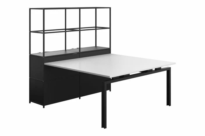 Gemini Telescopic Back To Back Bench Desks With Storage