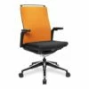 Zodiac High Back Fabric Operator Chair (Orange)
