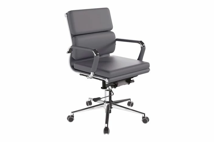 Galvin Bonded Leather Executive Chair (Grey)
