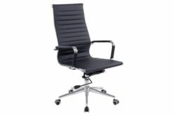 Andruzzi High Back Bonded Leather Executive Chair (Black)