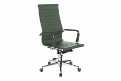 Andruzzi High Back Bonded Leather Executive Chair (Forrest Green)