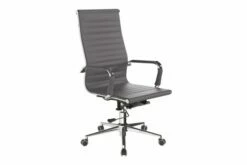Andruzzi High Back Bonded Leather Executive Chair (Grey)