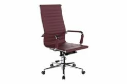 Andruzzi High Back Bonded Leather Executive Chair (Ox Blood)