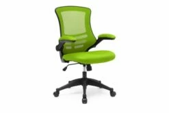 Moon High Mesh Back Operator Chair With Black Base (Lime Green)