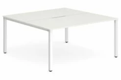 Pamola Back To Back Starter Bench Desk (White Legs)