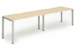 All Maple Double Bench Desk
