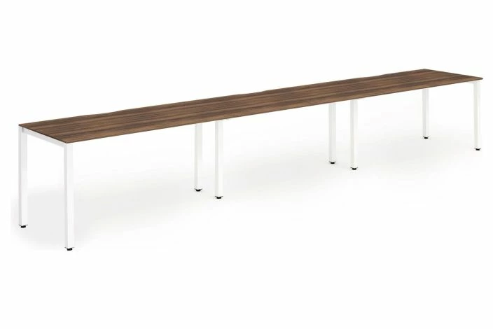 Pamola Triple Bench Desk (White Legs) - Image 2