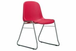 Pack Of 4 Reagan Stacking Skid Base Chairs