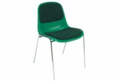 Pack Of 4 Reagan Stacking Side Chairs With Upholstered Seat & Back