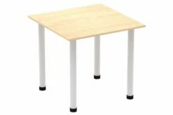 All Maple Square Meeting Table (Tubular Legs)