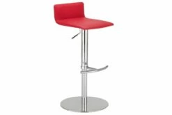 Cassie Adjustable Bar Stool With Upholstered Seat