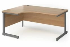 Value Line Classic+ Left Ergo C-Leg Desk (Graphite Leg)