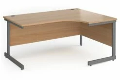 Value Line Classic+ Right Ergo C-Leg Desk (Graphite Leg)