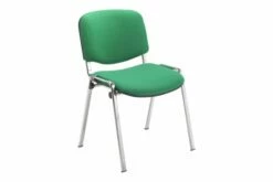 Pack Of 4 Scout Chrome Frame Fabric Stacking Conference Chairs