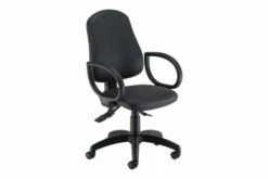 Orchid High Back Polyurethane Operator Chair With Lumbar Pump & Fixed Arms