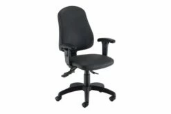 Orchid High Back Polyurethane Operator Chair With Lumbar Pump & Adjustable Arms