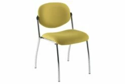 Pack Of 2 Berre Chrome Framed Stacking Chairs