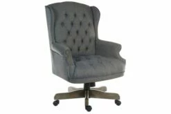 Chairman Executive Chair Grey Fabric