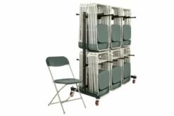 Classic Folding Chair Bundle Deal (168 Chairs & 1 High Trolley)