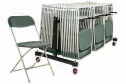 Classic Folding Chair Bundle Deal (84 Chairs & 1 Low Trolley)